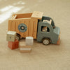 Camion della Spazzatura con Cassone Ribaltabile e Personaggi in Legno - Wooden Dump Truck Multicolored Essentials (LD2535)