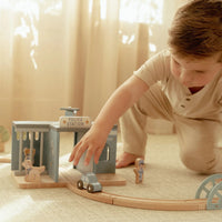 Stazione della Polizia in Legno Blue - Wooden Police Station Blue Essentials (LD2539)