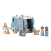 Macchina Furgone della Polizia in Legno Blue - Wooden Police Car Blue Essentials (LD2541)