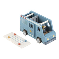 Macchina Furgone della Polizia in Legno Blue - Wooden Police Car Blue Essentials (LD2541)