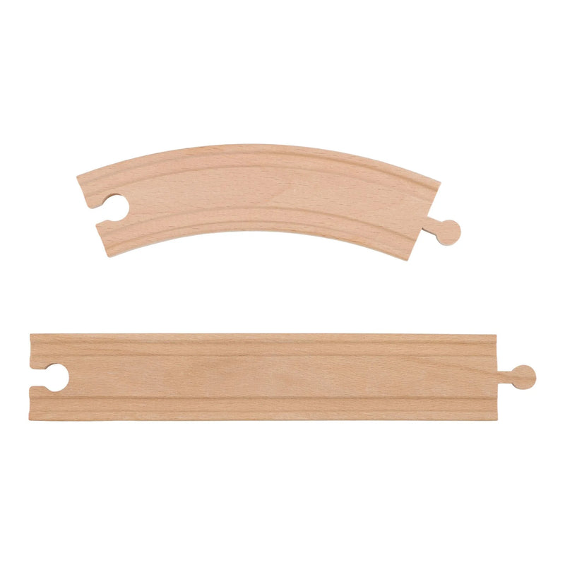 Gru in Legno - Wooden Crane Set Multicolored Train Track