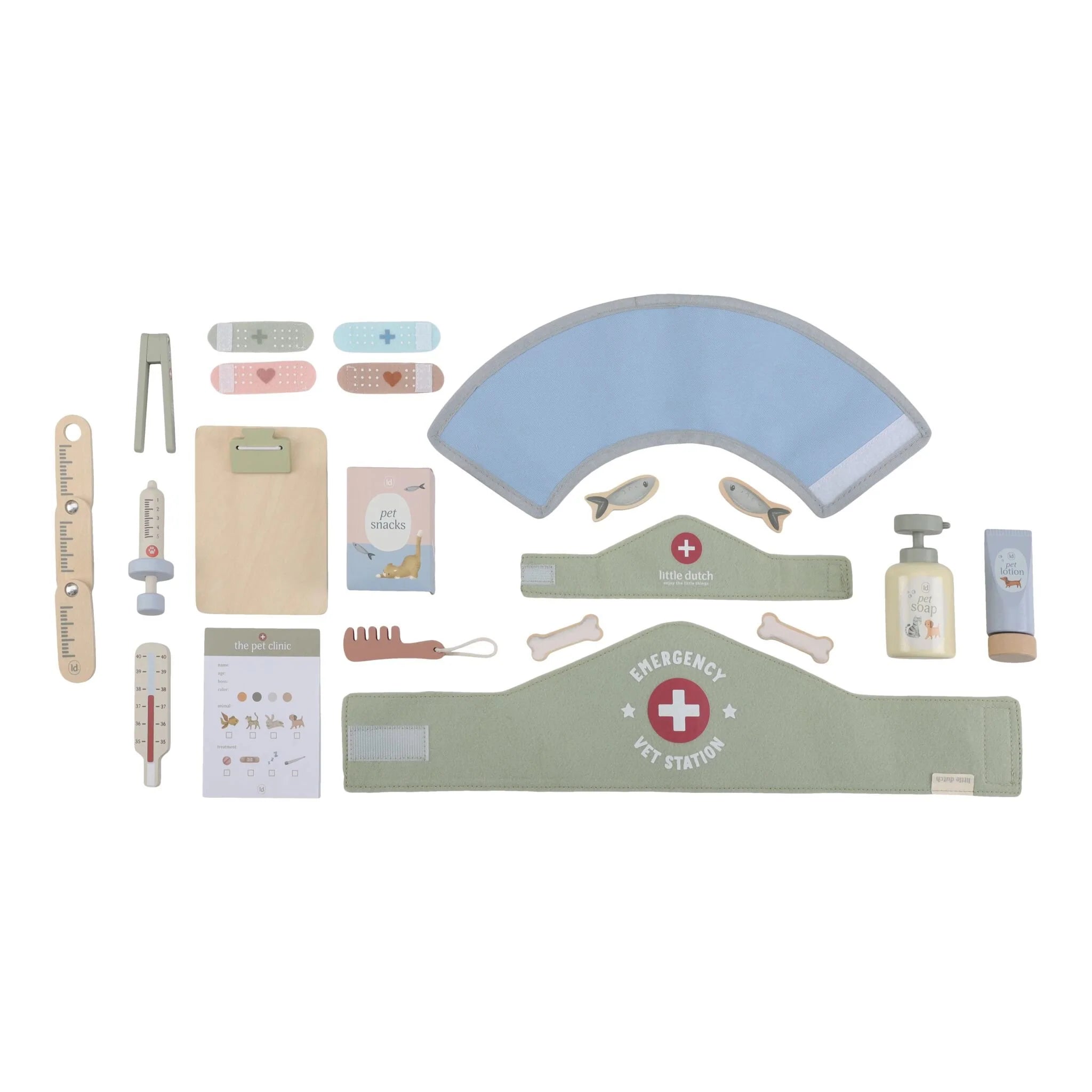 Banco da Veterinario in Legno Verde - Wooden Veterinary Practice Green Essentials (LD2546)