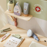 Banco da Veterinario in Legno Verde - Wooden Veterinary Practice Green Essentials (LD2546)