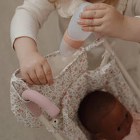 Little Dutch Passeggino in Metallo per Bambole Bianco Doll Stroller Dollbuggy White Flowers (LD4585)