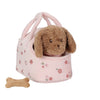 Peluche Cane Jackie con Trasportino - Cuddle Dog Jackie in Bag Multicolored Essentials (LD4518)