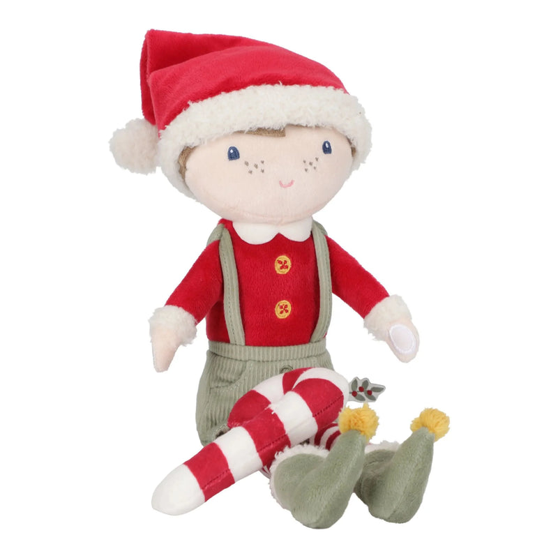 Bambola Elfo di Natale Jim 35 Cm. - Christmas Doll Jim Red Christmas (LD4874)