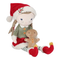 Bambola Elfo di Natale Rosa 35 Cm. - Christmas Doll Rosa Red Christmas (LD4875)