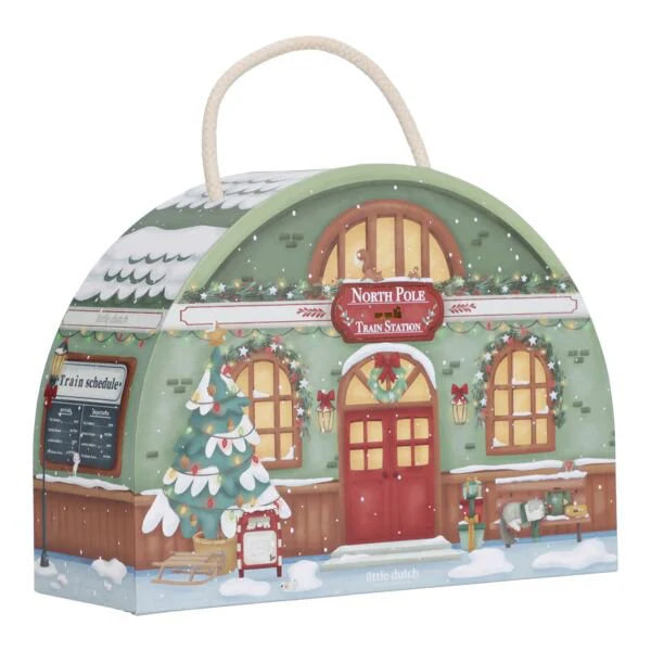 Calendario dell'Avvento Set Trenino in Legno - Advent Calendar Train Track Essentials (LD4880)