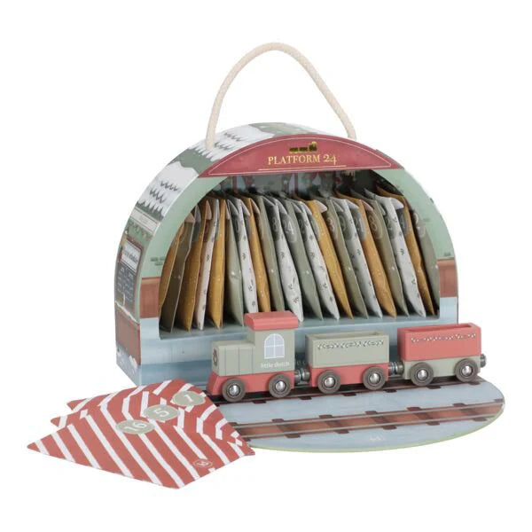 Calendario dell'Avvento Set Trenino in Legno - Advent Calendar Train Track Essentials (LD4880)