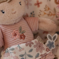 Bambola Morbida da Abbraccio Rosa 10 Cm. - Cuddle Mini Doll Rosa (LD4681)
