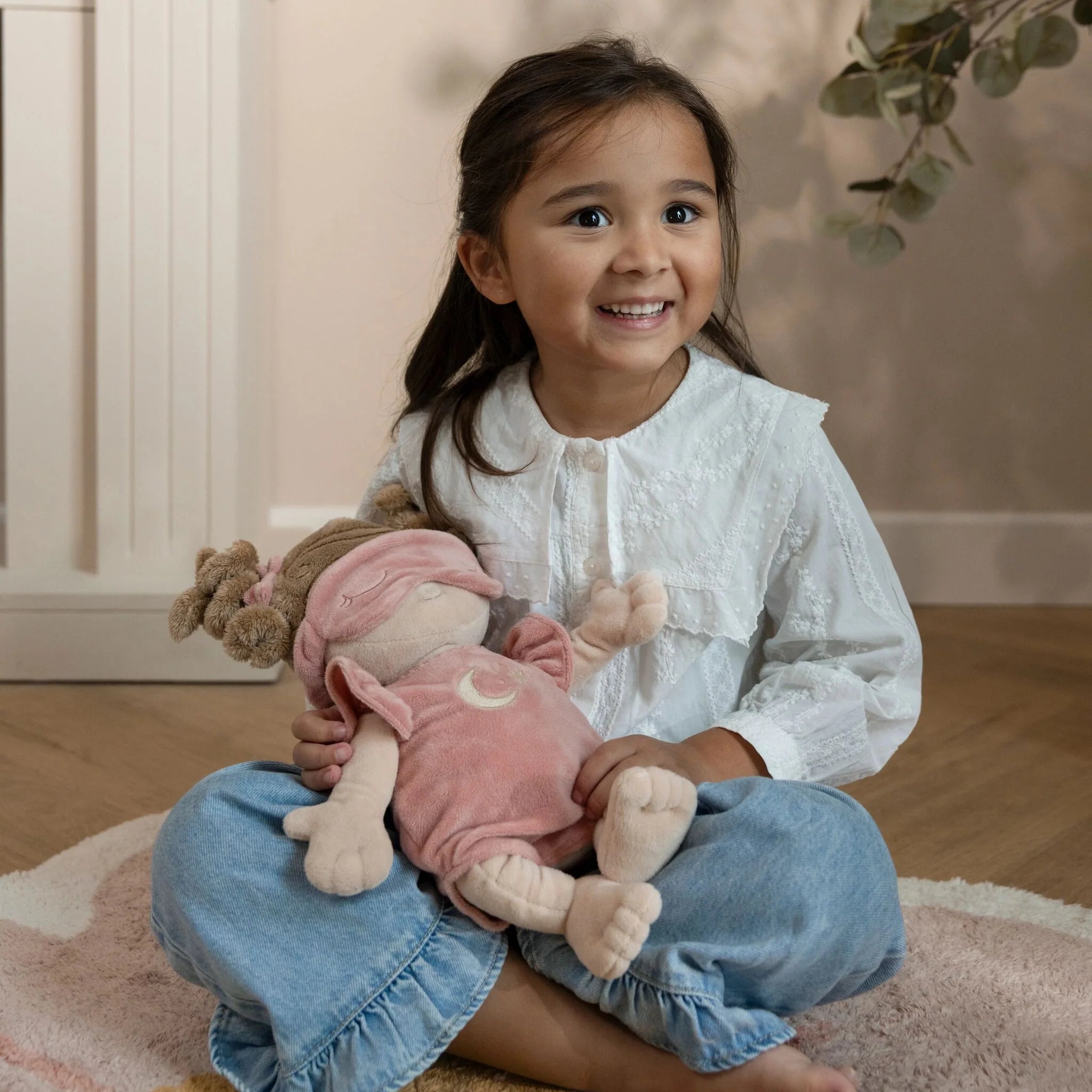Little Dutch | Bambola Morbida Rosa con Sacco Nanna | LD4679