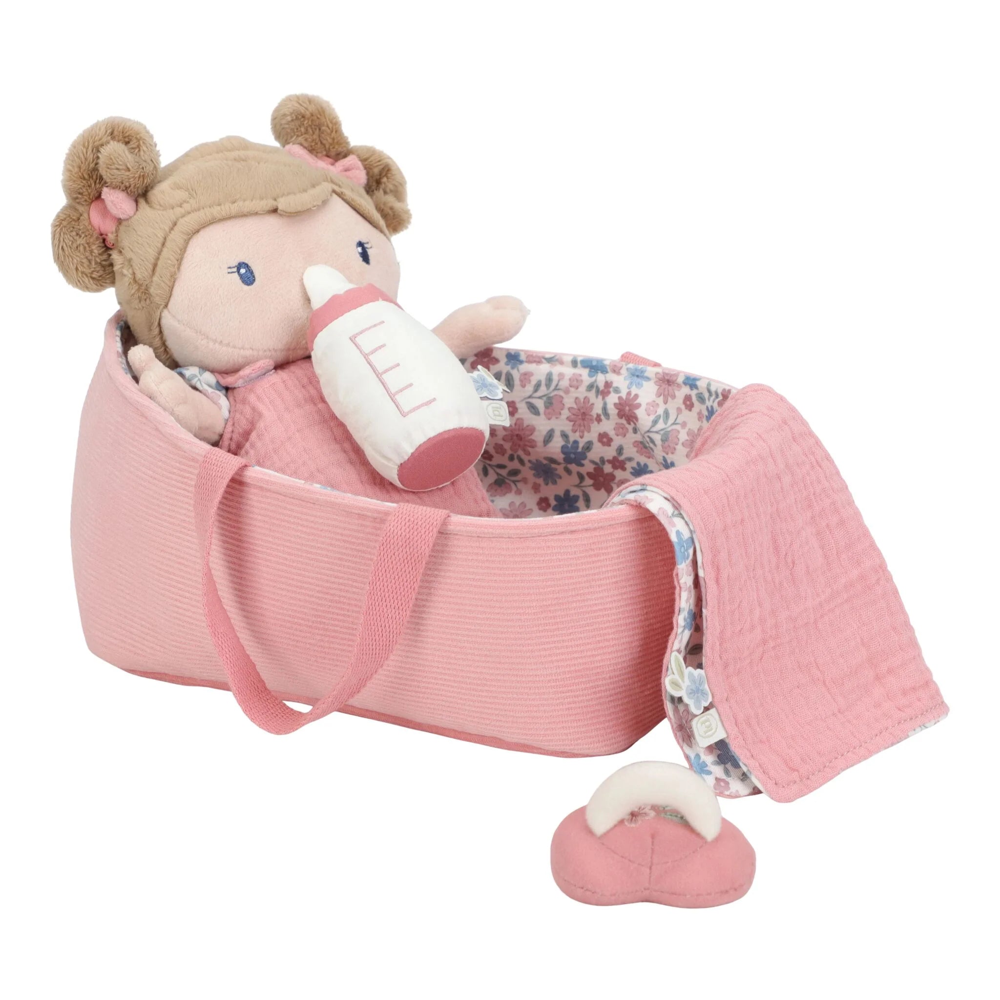 Little Dutch | Bambola Neonata in Cesto Rosa | LD4677