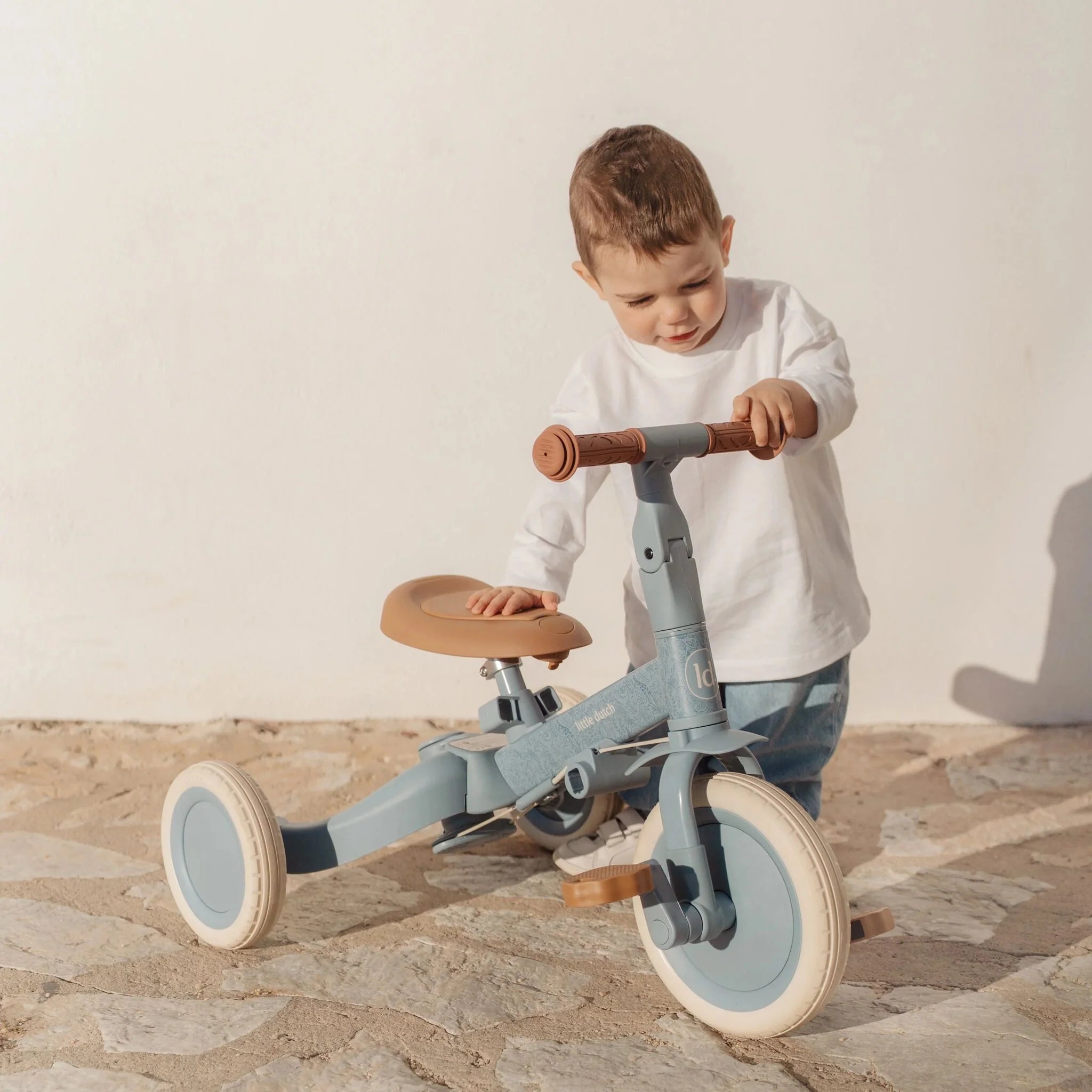 Little Dutch Triciclo 4 in 1 Blu | 4 in 1 Tricycle | 6080.BLUE