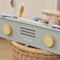 Little Dutch | Volante delle Attività in Legno Verde | LD2548