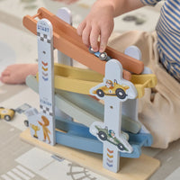 Little Dutch | Pista in Legno Blu con Macchinine Ramp Race | LD2549