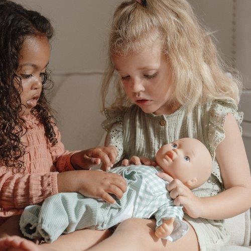 Vestito per Bambola Neonata Verde Lily Noa 36 Cm - Baby Doll Clothes Green