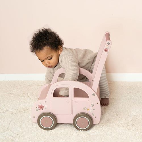 Carrellino Primi Passi Auto Vintage Rosa Walker Wagon Pink