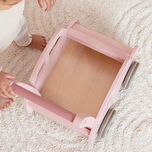 Carrellino Primi Passi Auto Vintage Rosa Walker Wagon Pink
