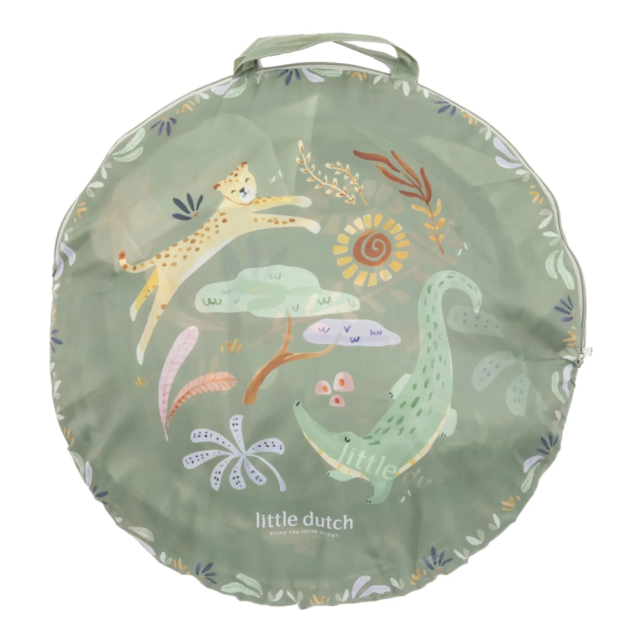 Little Dutch | Tenda a Casetta con Tunnel Verde Safari Friends | 2017499