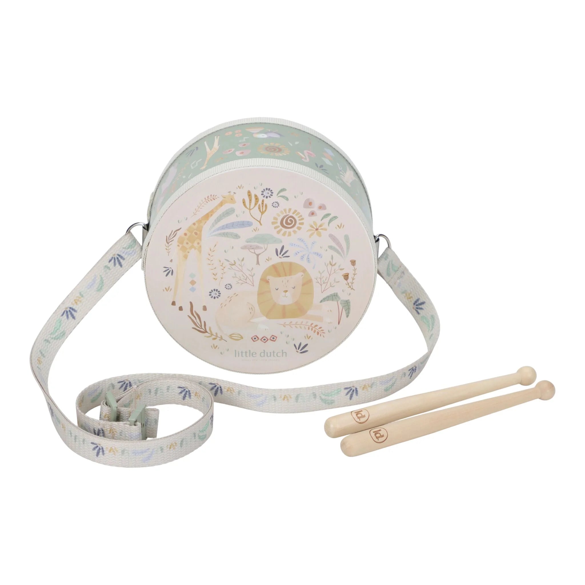 Little Dutch | Tamburo Musicale Verde Safari Friends | LD7472