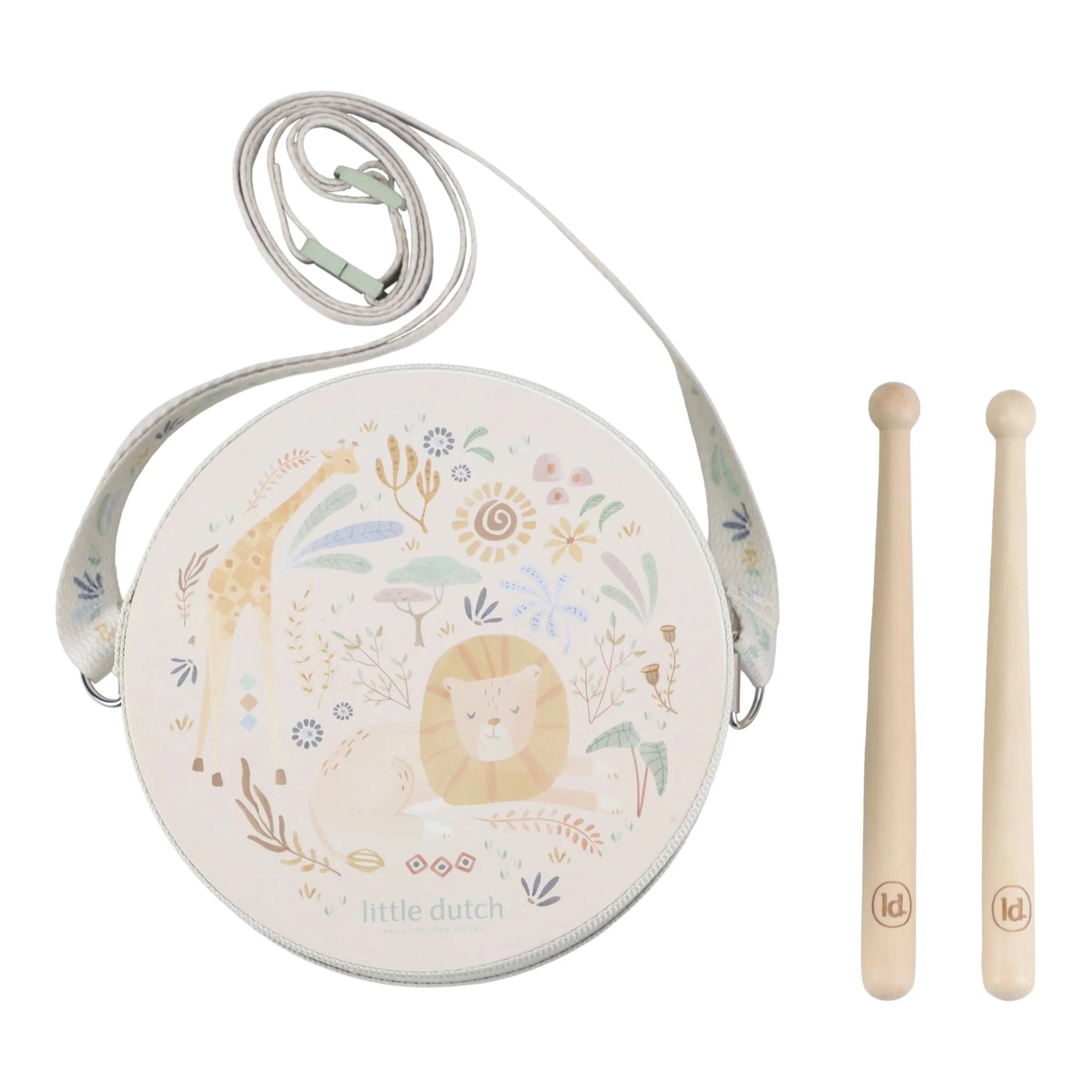 Little Dutch | Tamburo Musicale Verde Safari Friends | LD7472