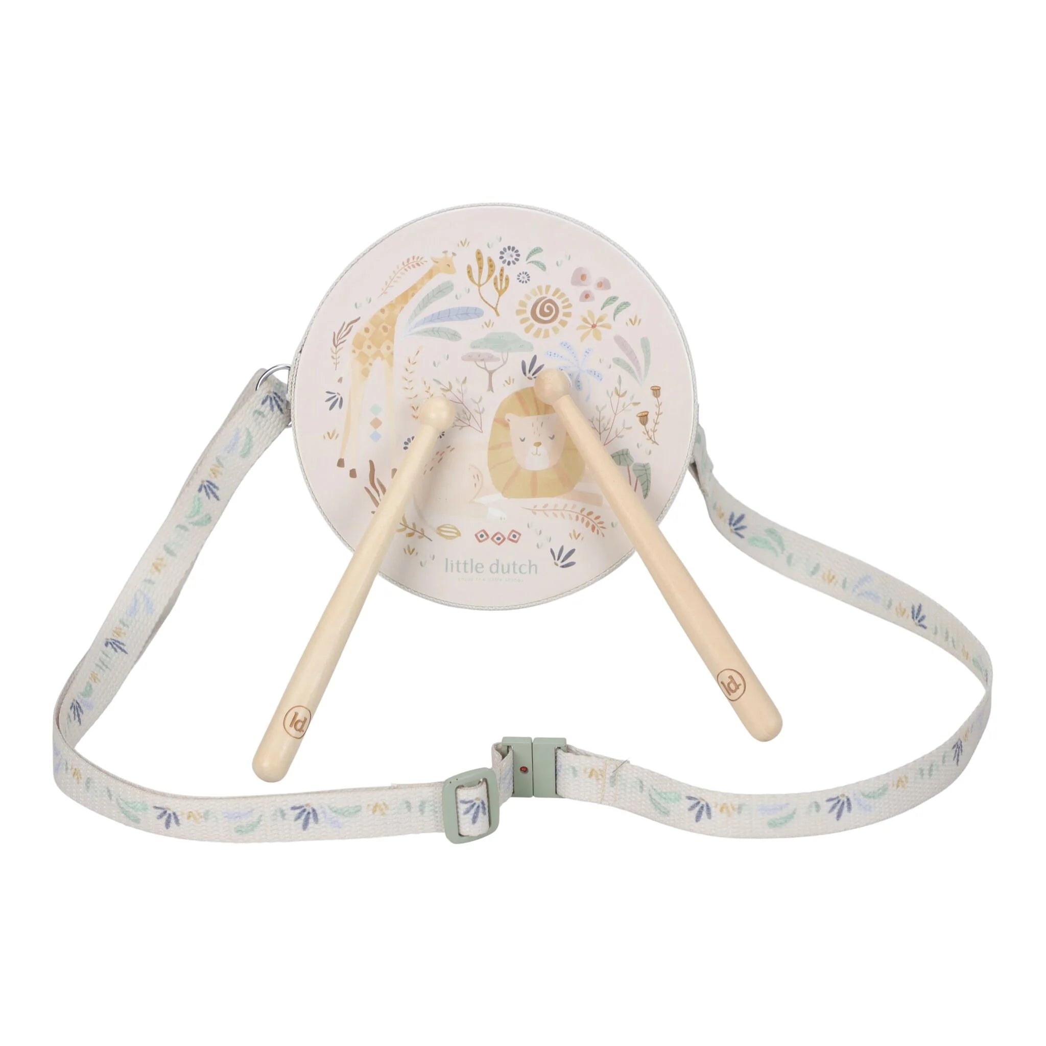 Little Dutch | Tamburo Musicale Verde Safari Friends | LD7472