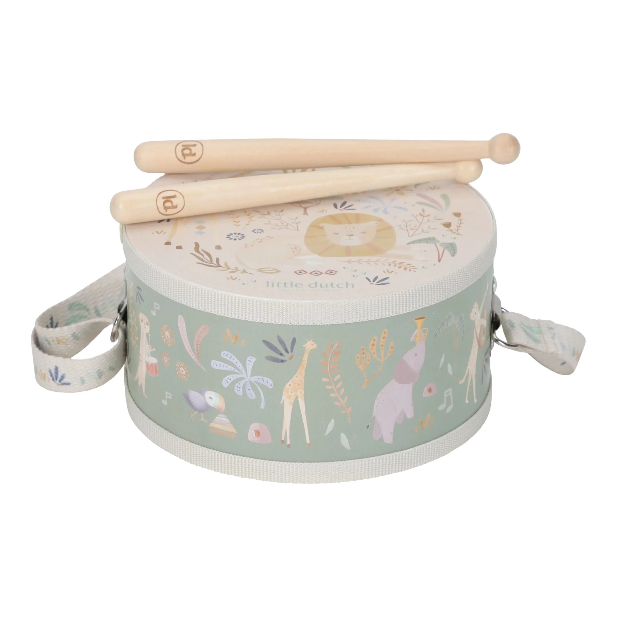 Little Dutch | Tamburo Musicale Verde Safari Friends | LD7472