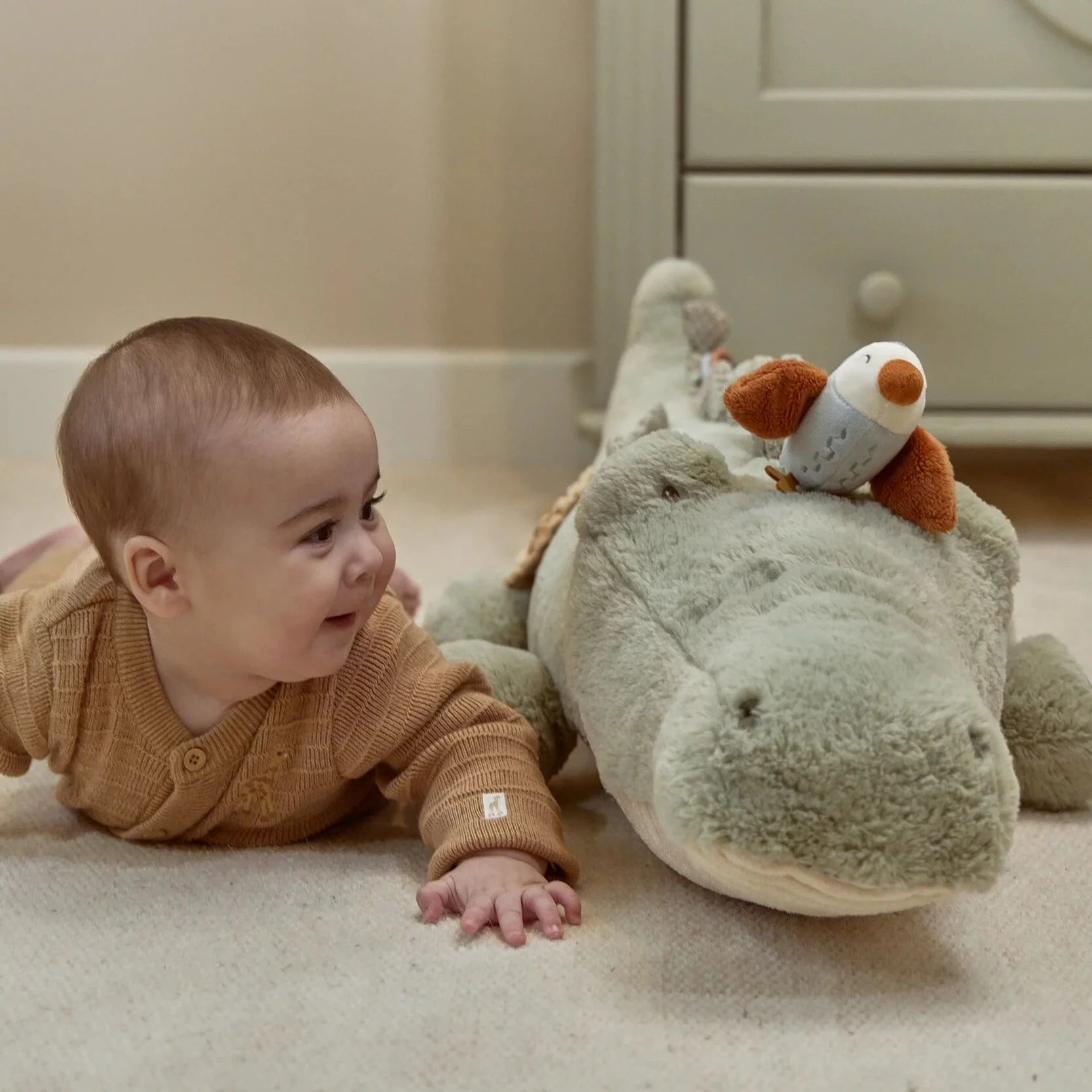 Little Dutch | Peluche Coccodrillo XL Verde 90 cm Safari Friends | LD8324