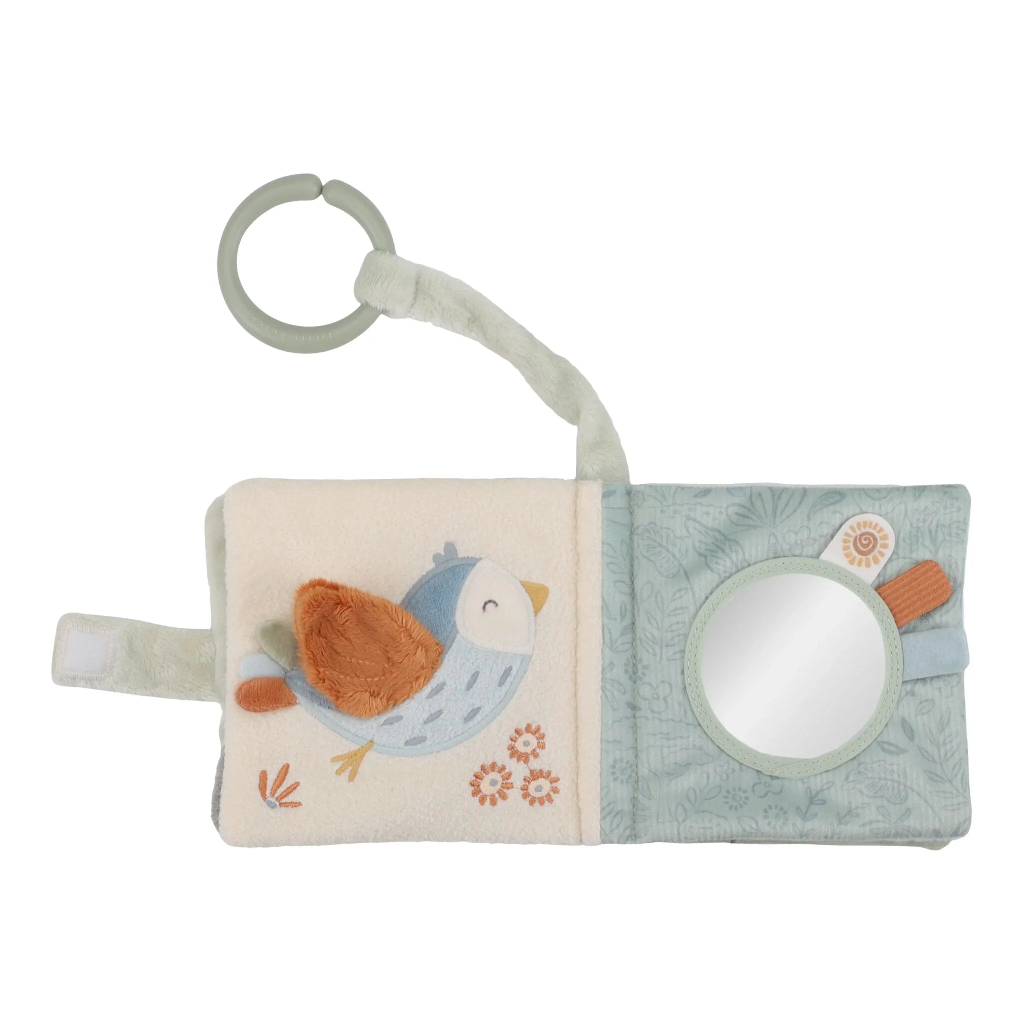 Little Dutch | Libro Morbido in Stoffa Multi Attività Verde con Gancio Forest Friends | LD8319