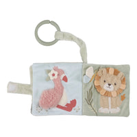 Little Dutch | Libro Morbido in Stoffa Multi Attività Verde con Gancio Forest Friends | LD8319