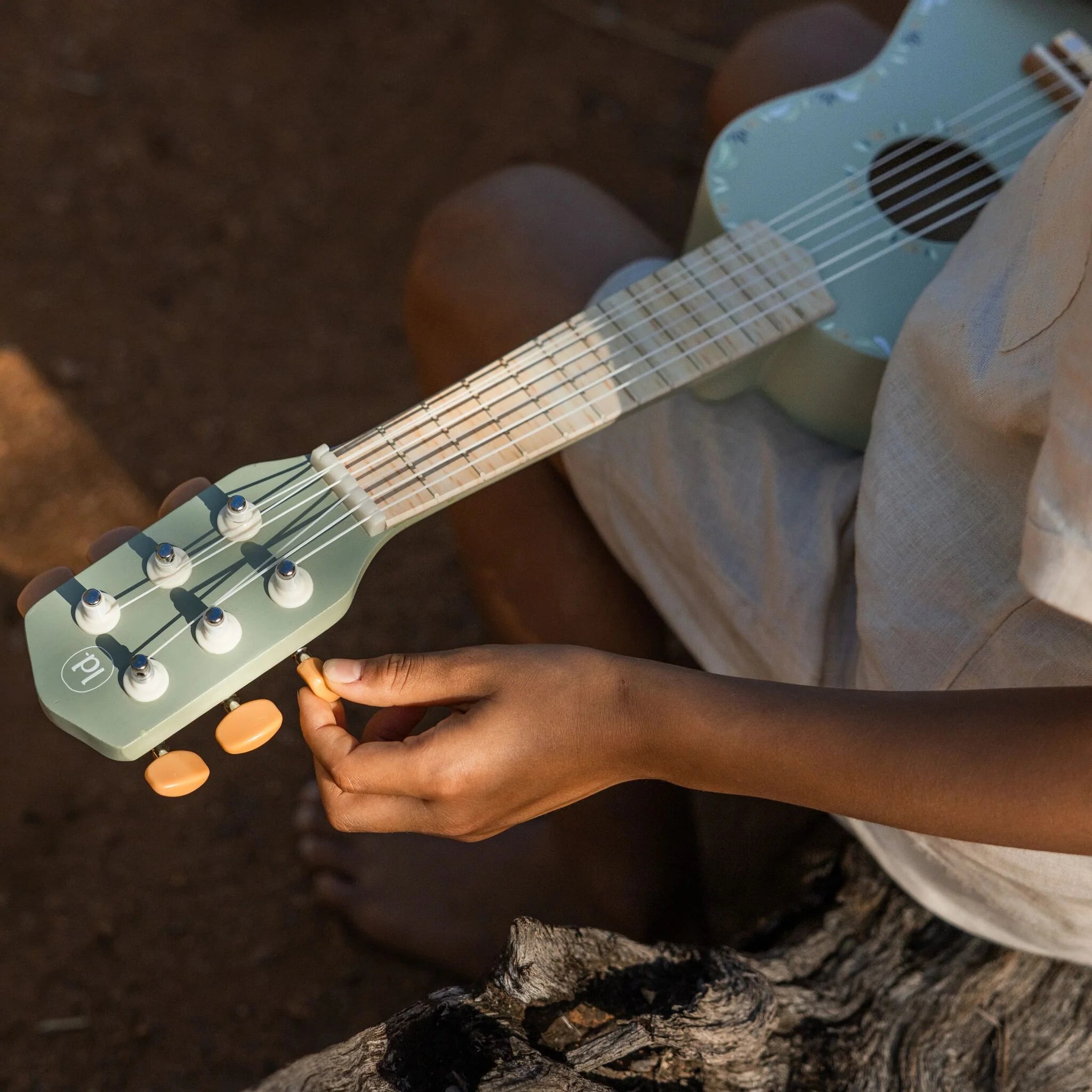 Little Dutch | Chitarra in Legno Verde Safari Friends | LD7470