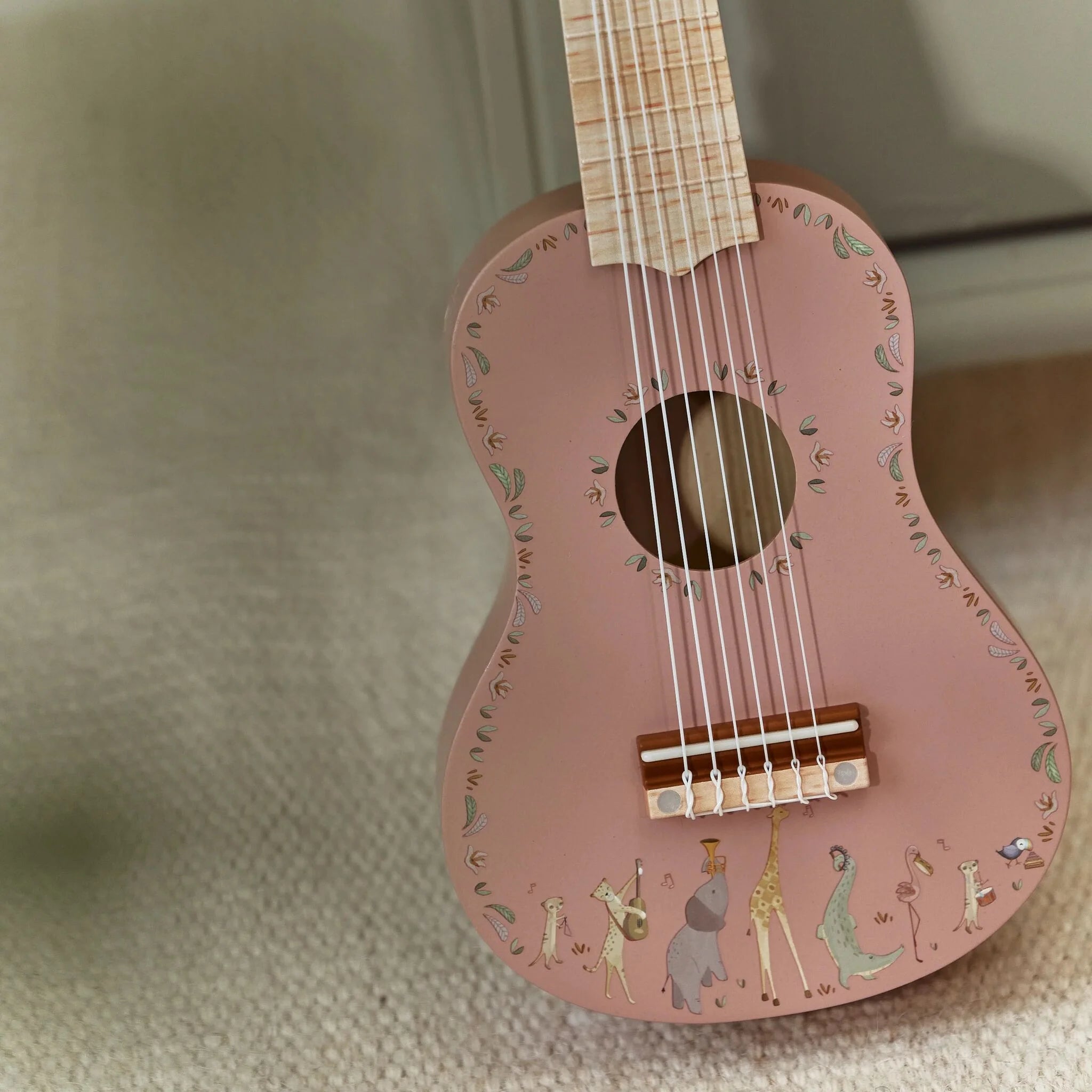 Little Dutch | Chitarra in Legno Rosa Safari Friends | LD7471
