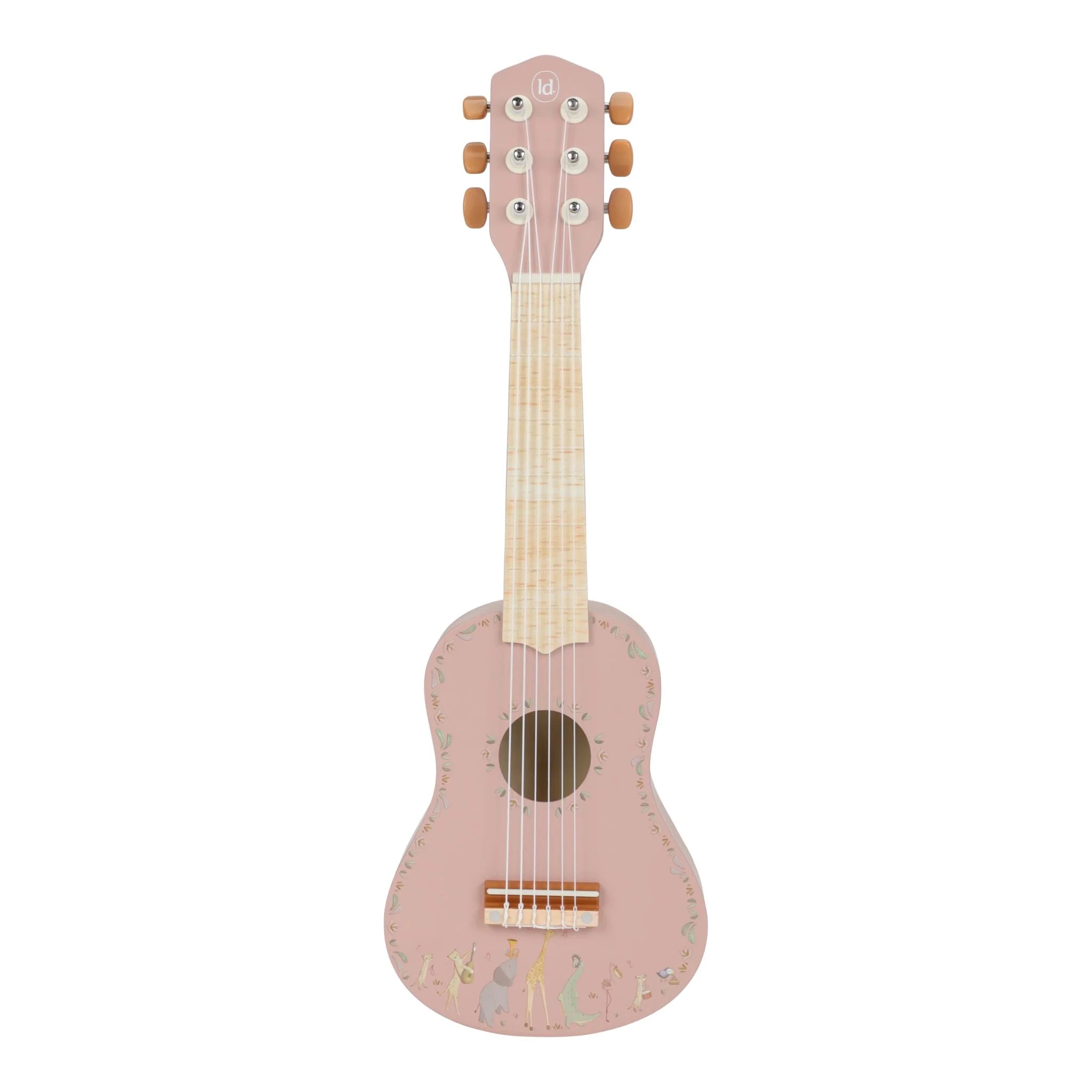 Little Dutch | Chitarra in Legno Rosa Safari Friends | LD7471
