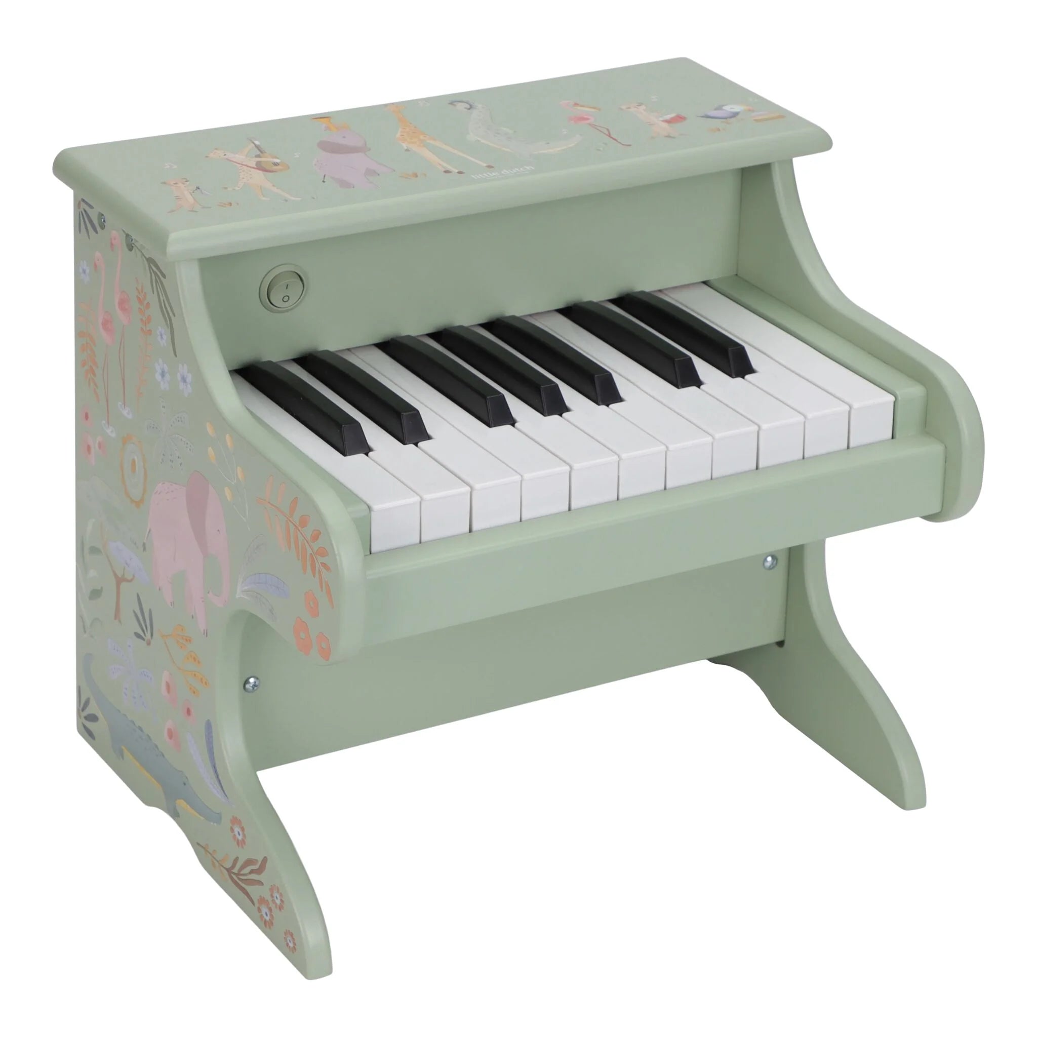 Little Dutch | Pianoforte in Legno Verde Safari Friends | LD7476