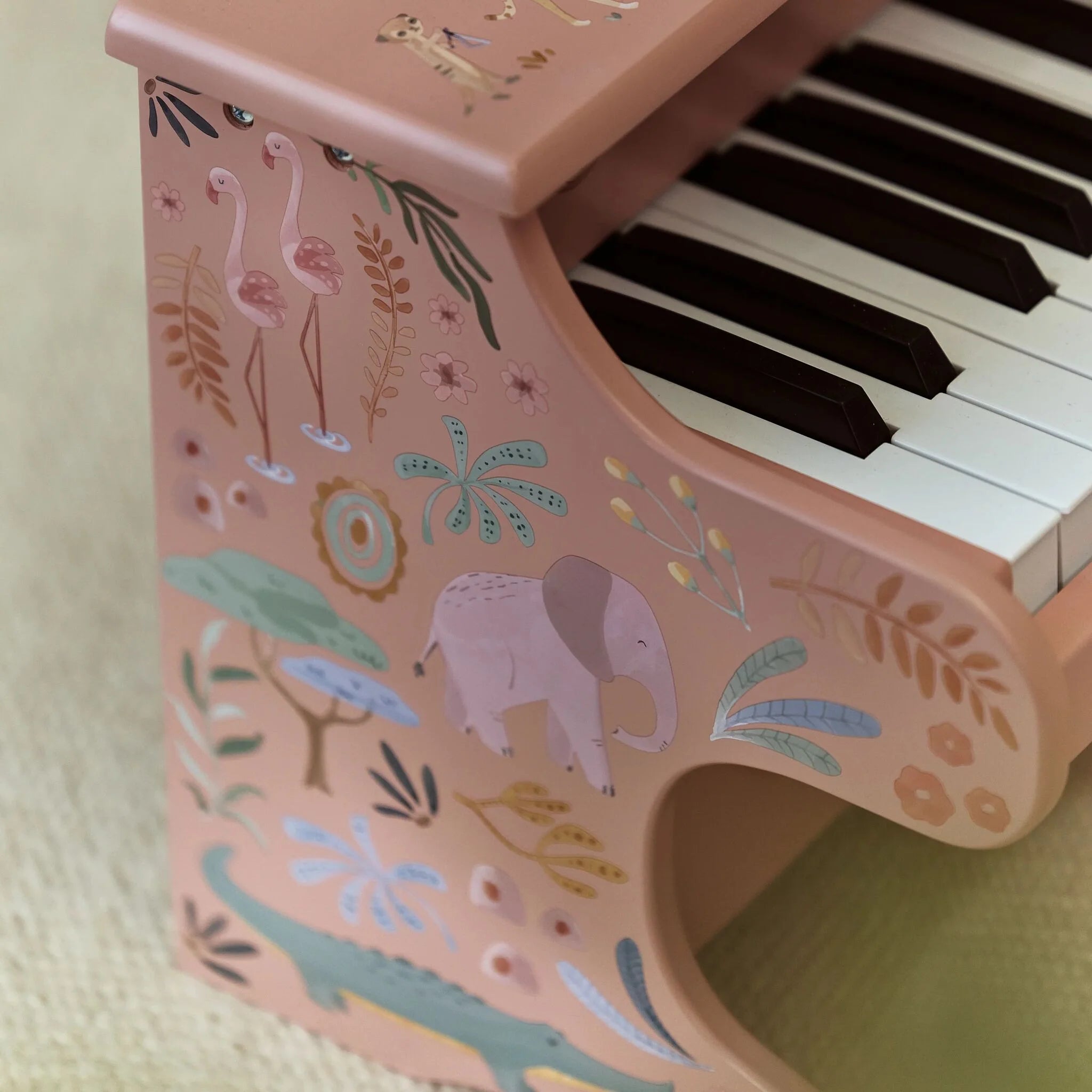 Little Dutch | Pianoforte in Legno Rosa Safari Friends | LD7477