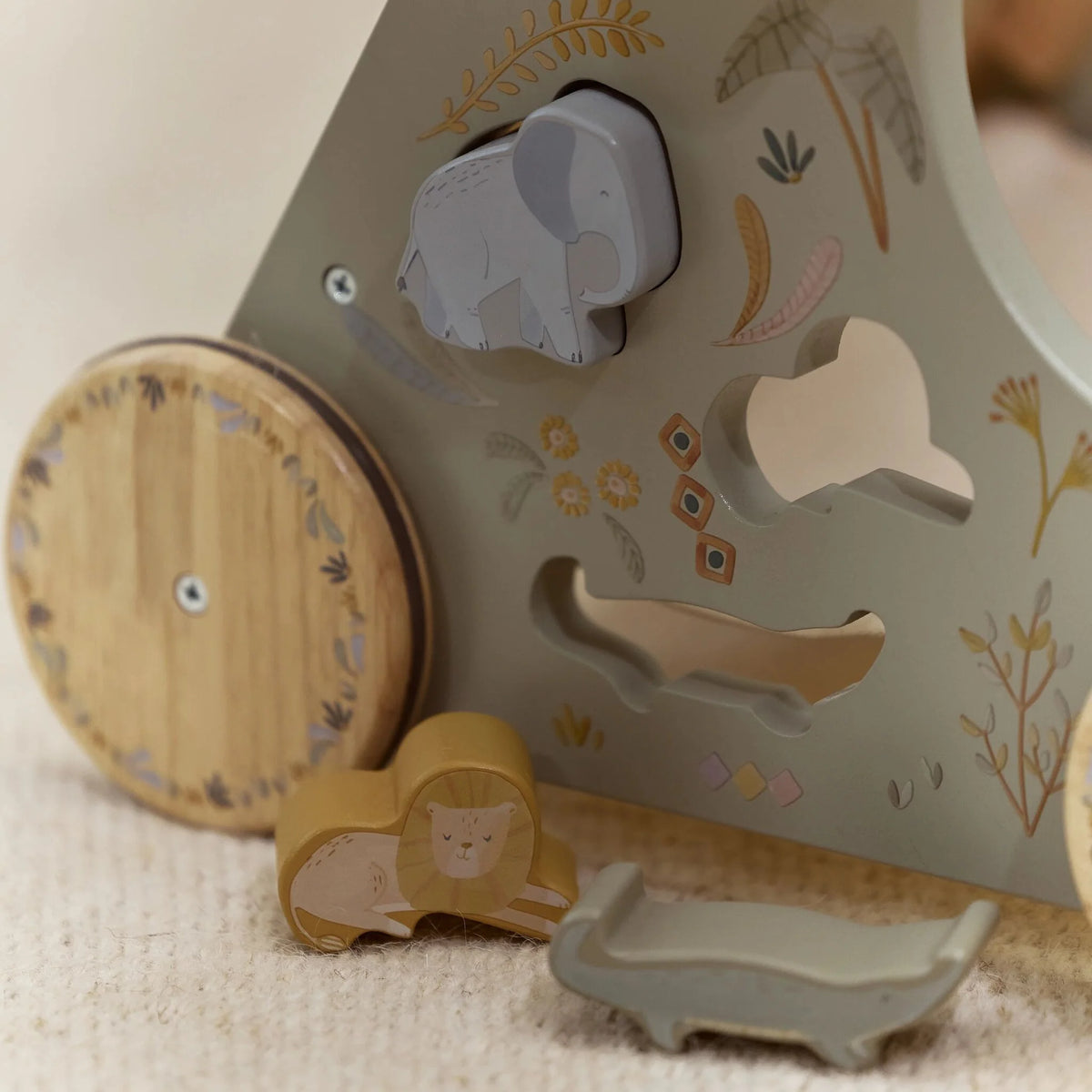 Little Dutch | Baby Walker Primi Passi Verde Safari Friends | LD7432