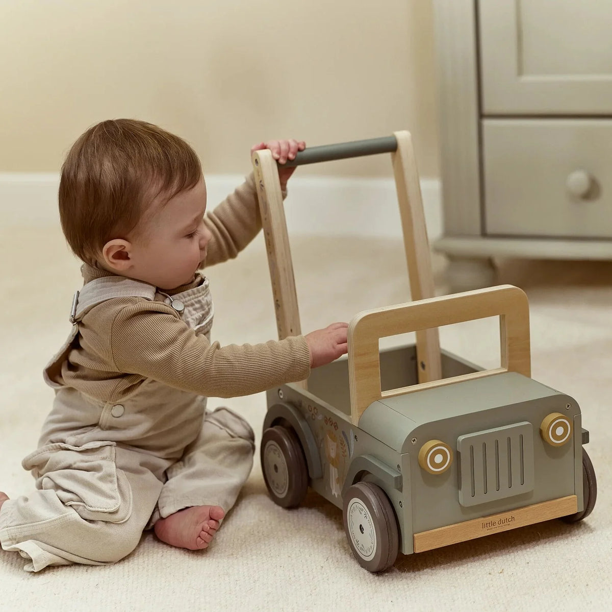 Little Dutch | Carrettino Jeep Primi Passi Safari Friends | LD7480