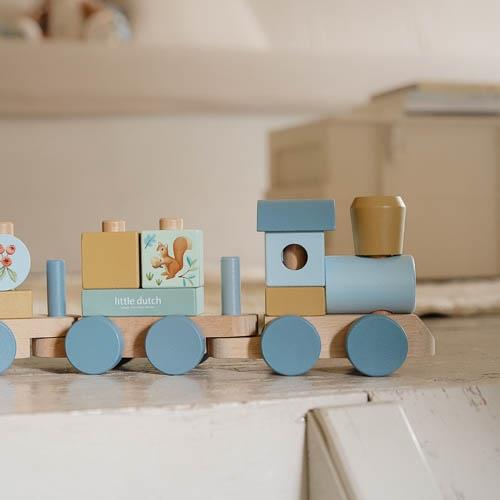 Trenino in Legno Impilabile Forest Friends - Stacking Train Forest Friends