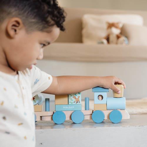 Trenino in Legno Impilabile Forest Friends - Stacking Train Forest Friends