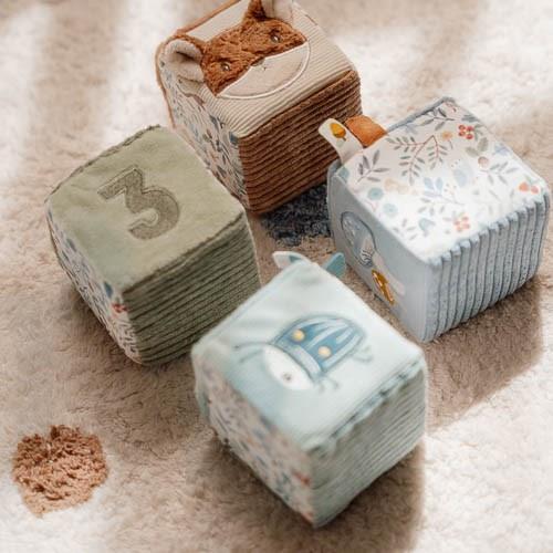 Set 4 Cubi Morbidi Sensoriali Forest Friends - Set 4 Soft Cubes Forest Friends