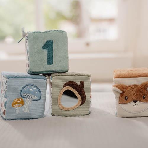 Set 4 Cubi Morbidi Sensoriali Forest Friends - Set 4 Soft Cubes Forest Friends
