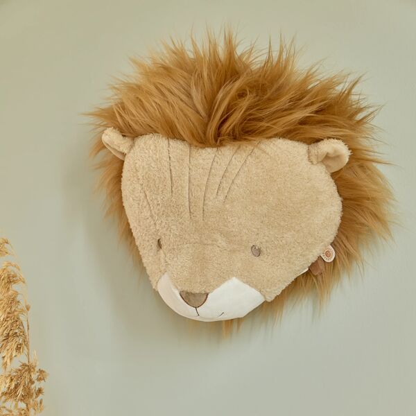 Little Dutch | Testa di Animale Leone Giallo Peluche 30 cm Safari Friends | LD8366