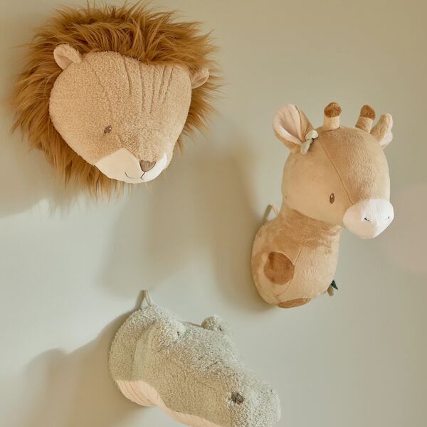 Little Dutch | Testa di Animale Leone Giallo Peluche 30 cm Safari Friends | LD8366