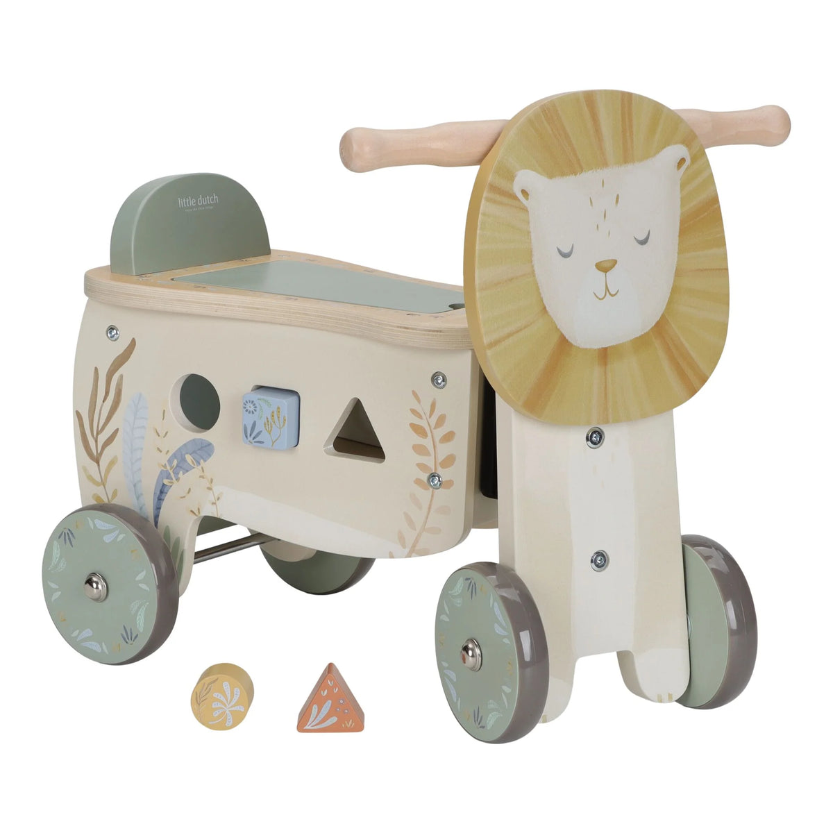 Little Dutch | Triciclo Cavalcabile in Legno Leone Safari Friends | LD7481