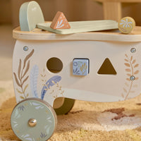 Little Dutch | Triciclo Cavalcabile in Legno Leone Safari Friends | LD7481