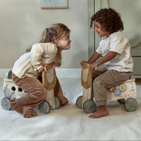 Little Dutch | Triciclo Cavalcabile in Legno Leone Safari Friends | LD7481