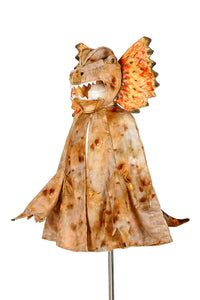 Costume Carnevale Mantello del Dilofosauro 4/7 Anni Altezza 104/122 Cm - Dilophosaurus Cape (101050)