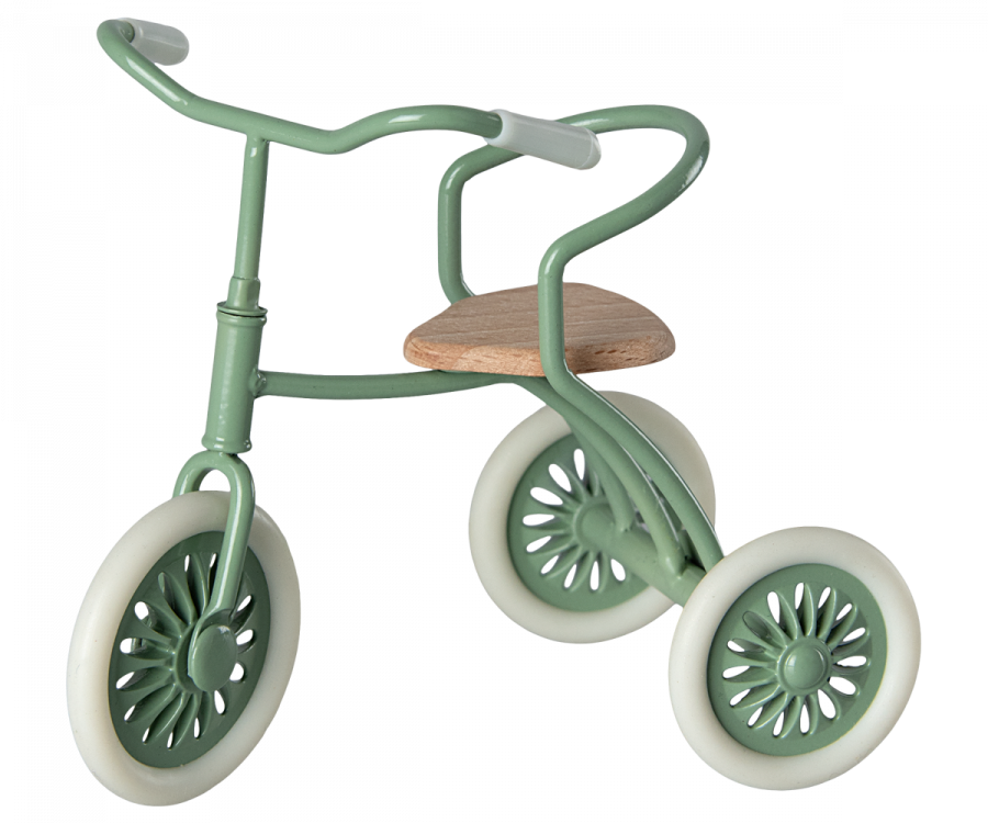 Triciclo per Topini con Rimessa Verde - Abri à Tricycle, Mouse - Green