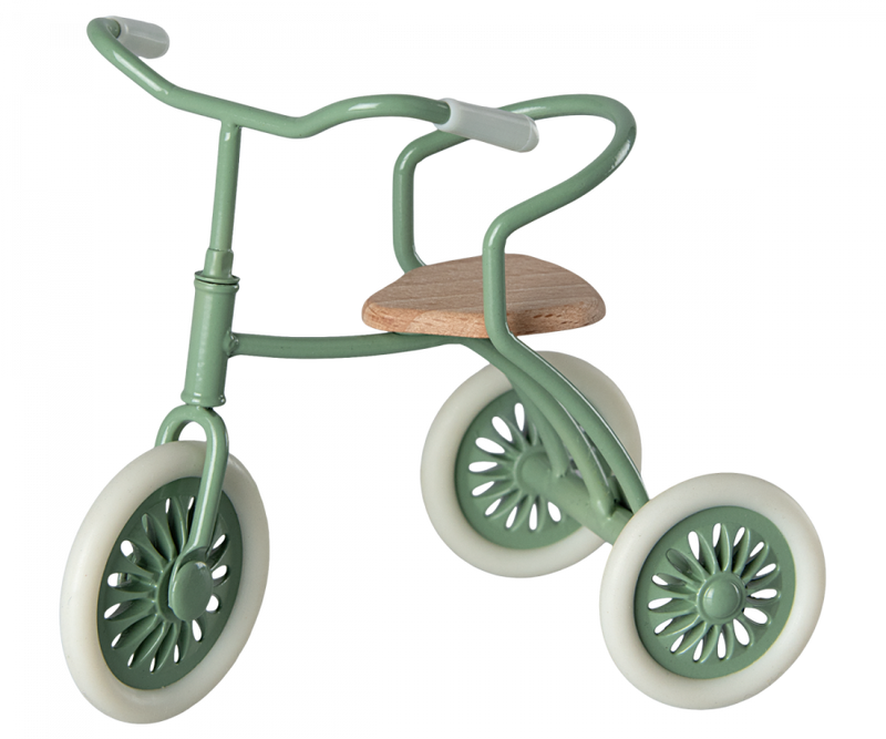 Triciclo per Topini con Rimessa Verde - Abri à Tricycle, Mouse - Green