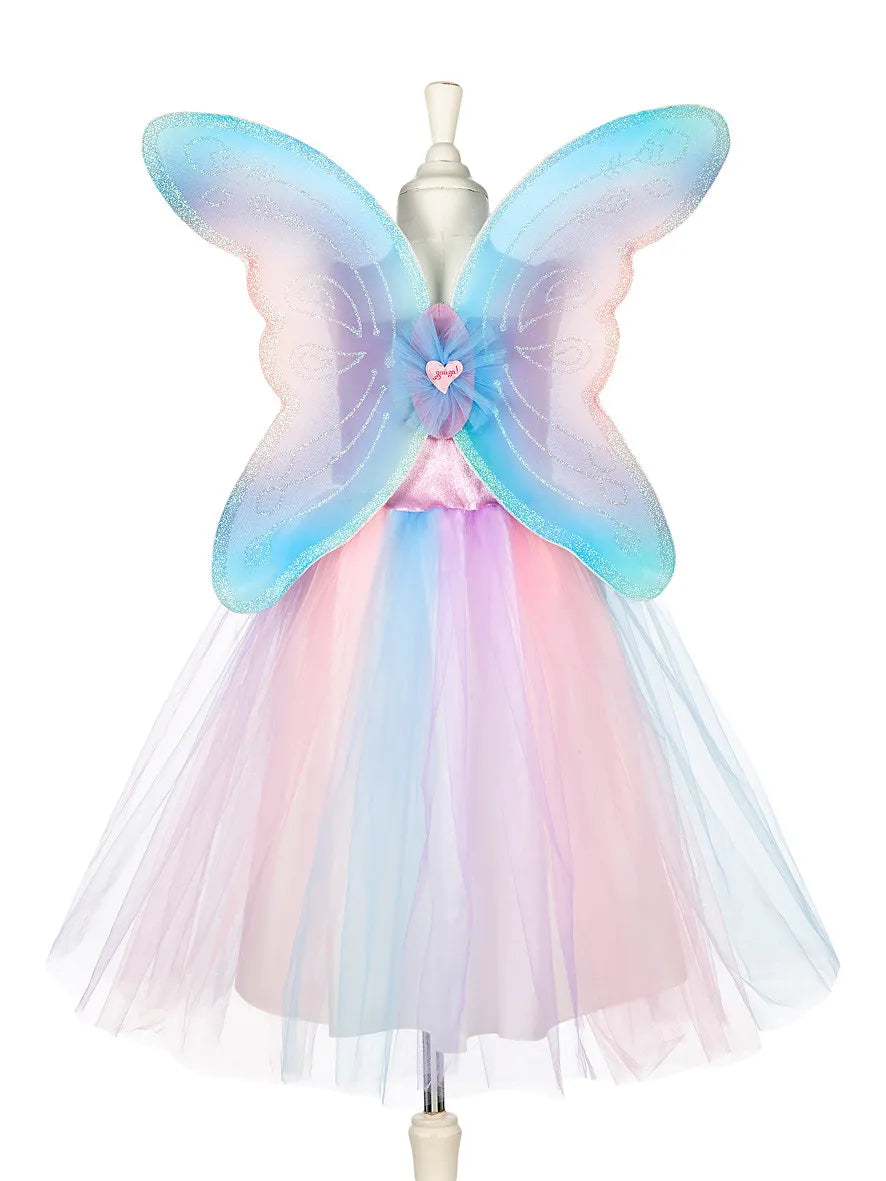 Costume Carnevale Fata Felicity con Ali 8/10 Anni Altezza 128/140 Cm (100875) - Felicity Dress with Wings
